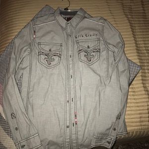 Rock revival button up long sleeve